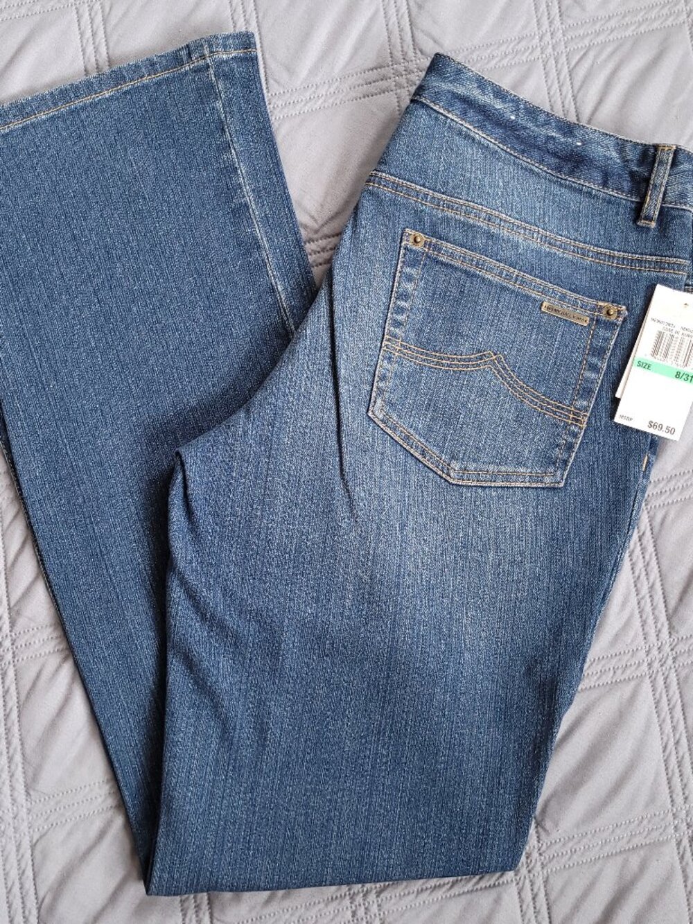 New MICHAEL KORS jeans-mid rise, stretch, boot cut, medium rinse jeans